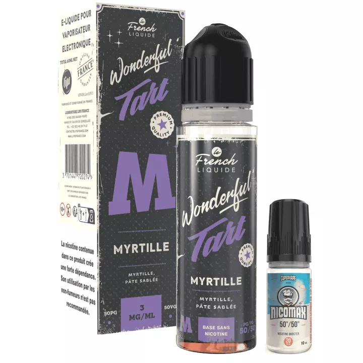 E-liquid Wonderful Tart Myrtille 60 ml - Le French Liquide