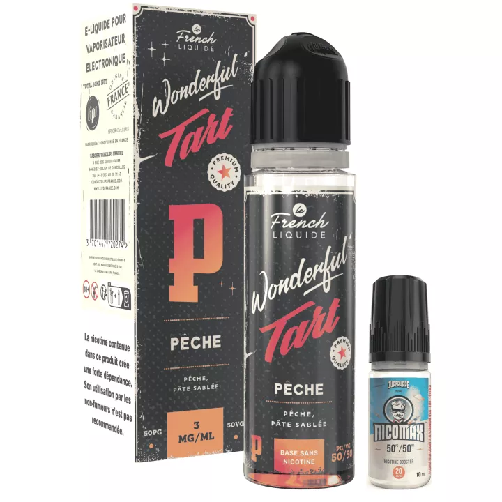 E-liquide Wonderful Tart P&ecirc;che 60 ml - Le French Liquide