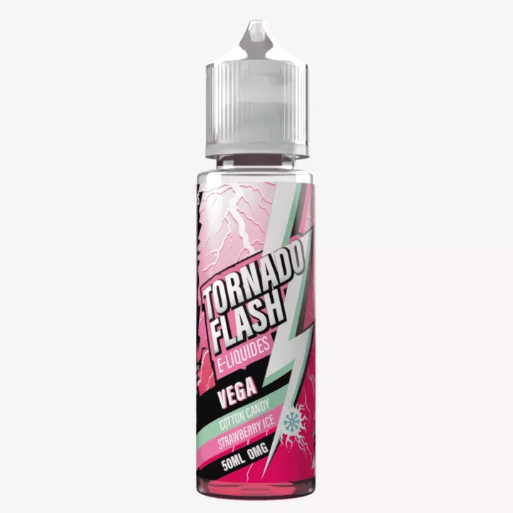 E-liquide Vega Cotton Candy Strawberry Ice 50 ml - Tornado Flash