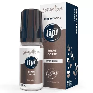 E-Liquide Brun Corsé - Sensation - 10ml - Le French Liquide 0
