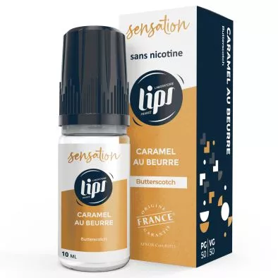 E-Liquide Caramel au Beurre - Sensation - 10ml - Le French Liquide 0