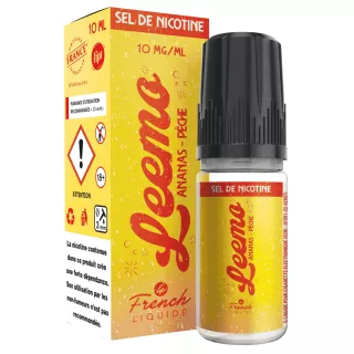 E-Liquid Nikotinsalze Ananas P&ecirc;che - Leemo - 10ml - Le French Liquide