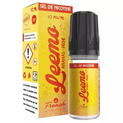E-Liquide Sels de Nicotine Ananas Pêche - Leemo - 10ml - Le French Liquide 0