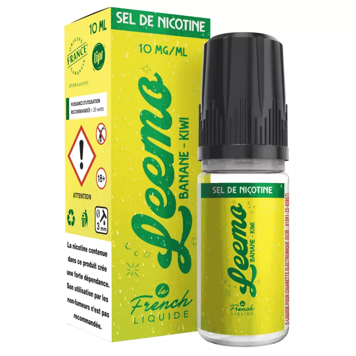 E-liquide au sel de nicotine Leemo Banane Kiwi - Le French Liquide