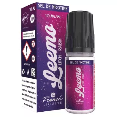 E-Liquide Sels de Nicotine Litchi Raisin - Leemo - 10ml - Le French Liquide 0