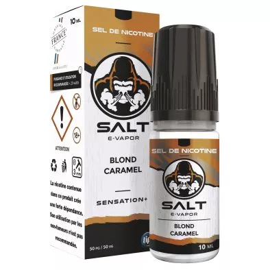 E-Liquide Sels de Nicotine Blond Caramel - Salt E-Vapor - 10ml - Le French Liquide 0