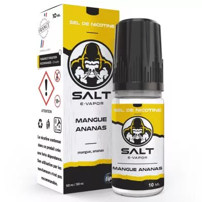 E-Liquide Sels de Nicotine Mangue Ananas - Salt E-Vapor - 10ml - Le French Liquide 0