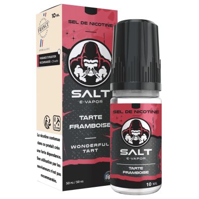 E-Liquide Sels de Nicotine Tarte Framboise - Salt E-Vapor - 10ml - Le French Liquide 0