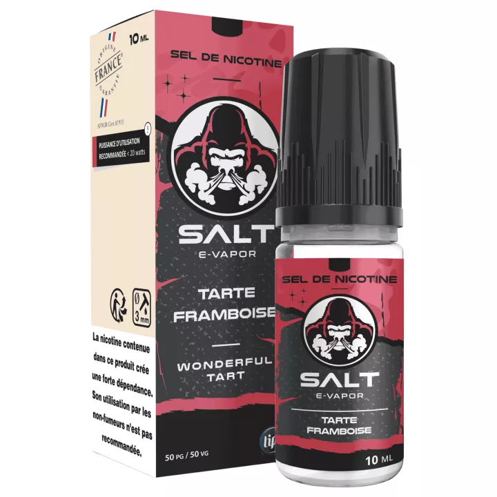 E-liquid au sel de nicotine Wonderful Tart Framboise - Le French Liquide