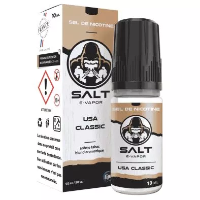 E-Liquide Sels de Nicotine USA Classic - Salt E-Vapor - 10ml - Le French Liquide 0