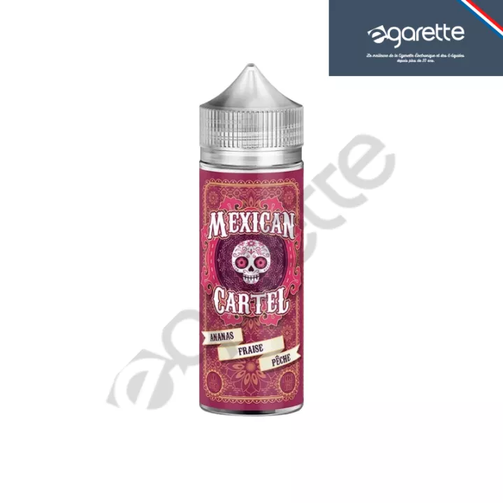 E-liquide Ananas Fraise P&ecirc;che 50/100 ml Mexican Cartel