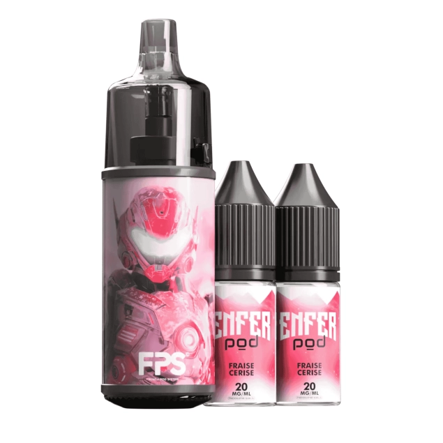 vape fraise Starter Kit WPuff 2.0 Liquideo Grosse Fraise - 1800 Puffs main image 0