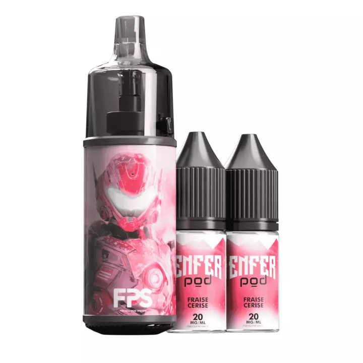 Puff rechargeable fran&ccedil;aise 30k - Fraise Cerise