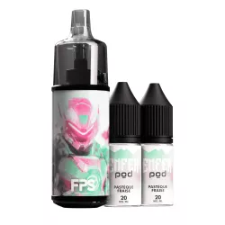 Puff Patrone Past&egrave;que Fraise - Tank 30K - Vape 47 x Fuu - FPS x Enfer Pod
