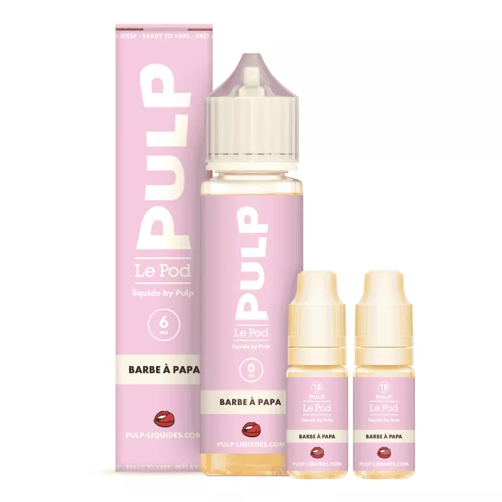 E-Liquid Barbe &agrave; Papa - Le Pod Liquide - 60ml - Pulp
