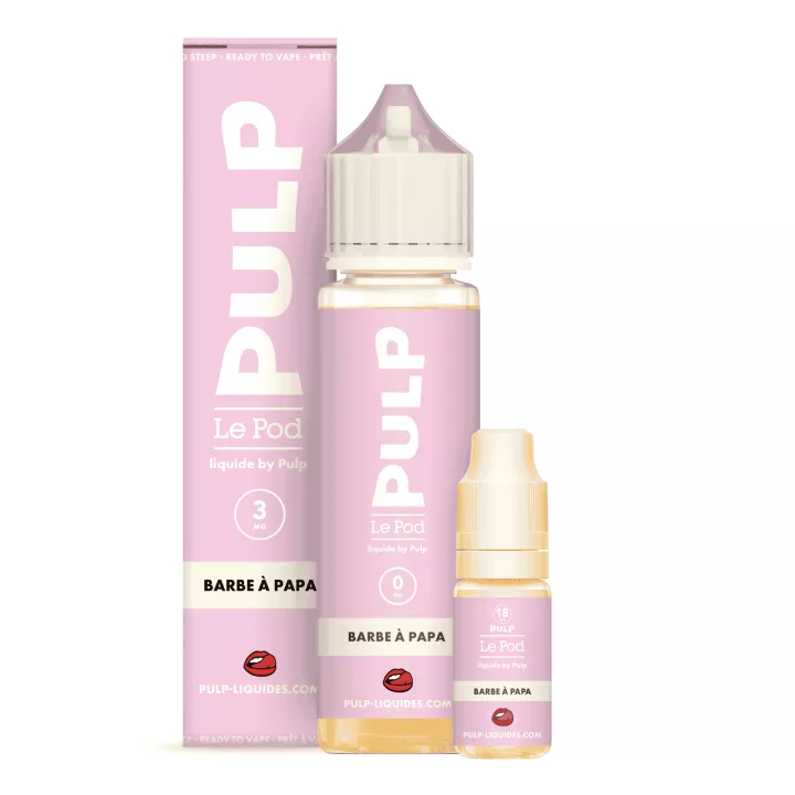 E-Liquid Barbe &agrave; Papa - Le Pod Liquide - 60ml - Pulp