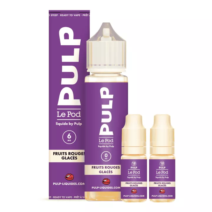 E-Liquid Fruits Rouges Glac&eacute;s - Le Pod Liquide - 60ml - Pulp