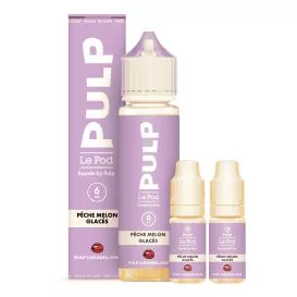 E-Liquide Pêche Melon Glacés - Le Pod Liquide - 60ml - Pulp