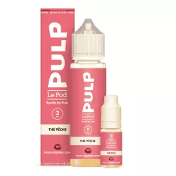 E-Liquide Th&eacute; P&ecirc;che - Le Pod Liquide - 60ml - Pulp