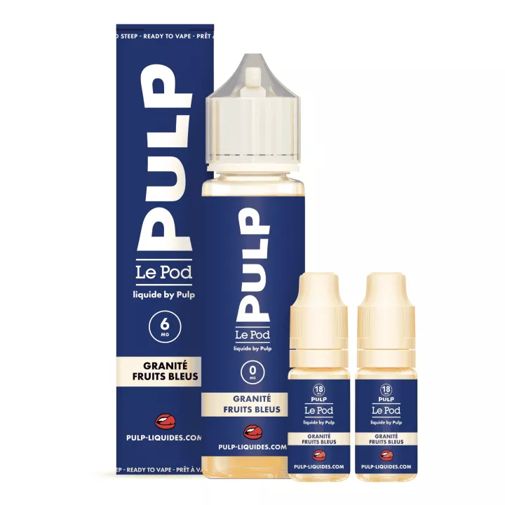 E-liquide Le Pod by Pulp - 60 ml - Granit&eacute; Fruits Bleus