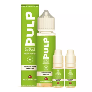 E-Liquide Citron Vert Menthe - Le Pod Liquide - 60ml - Pulp