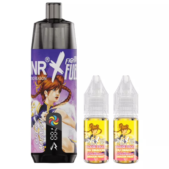 Puff JNR x Fighter Fuel &bull; Shisha Plus 28K &bull; Fraise-Dragon