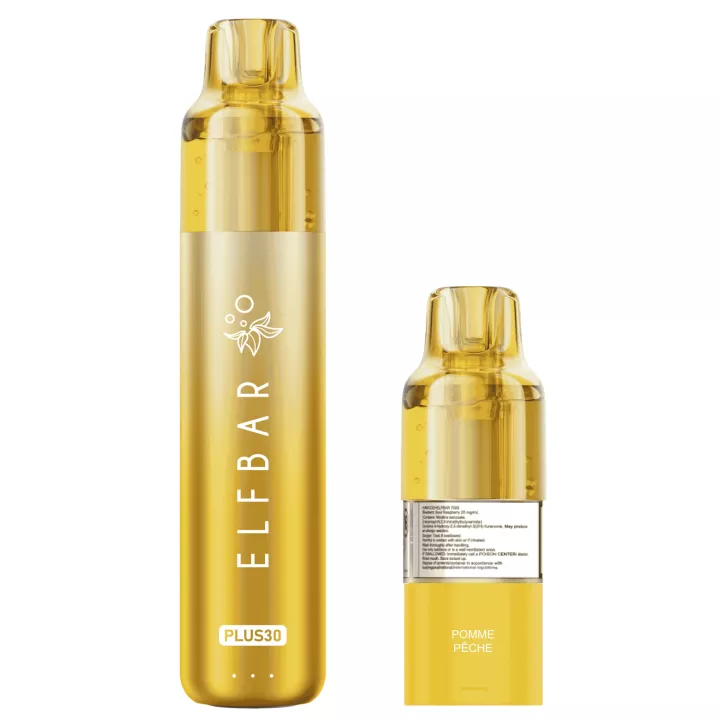 Puff ELFBAR Plus30 - Komplettpackung - Apfel Pfirsich