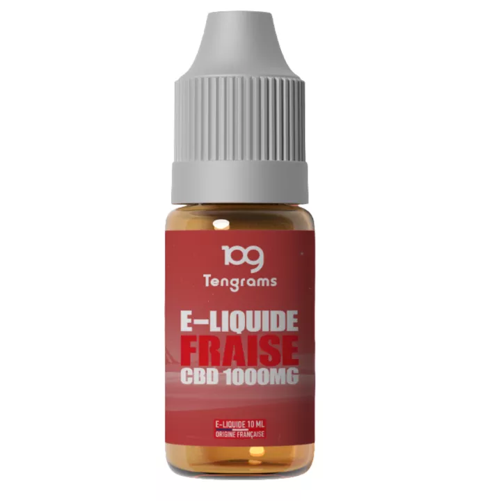 E-liquide CBD 1000 mg ou 2000 mg - Fraise - Tengrams