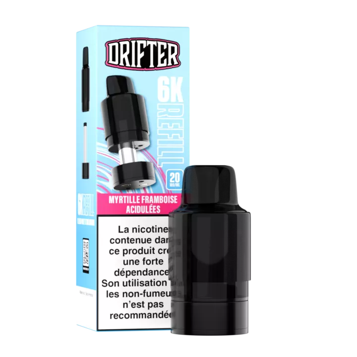 Cartouche Drifter Bar 6K - Myrtille Framboise Acidul&eacute;es