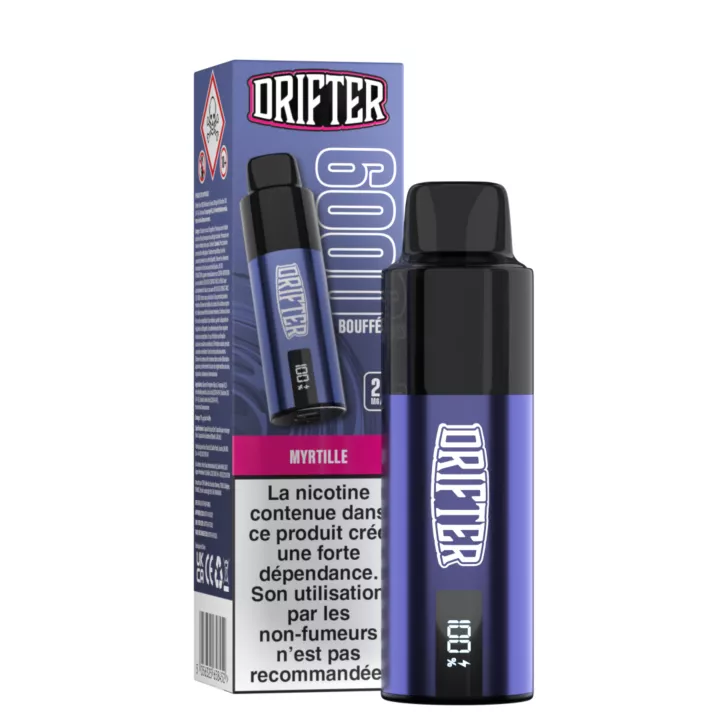 Drifter Bar 6K - wiederaufladbarer Puff - Blaubeere