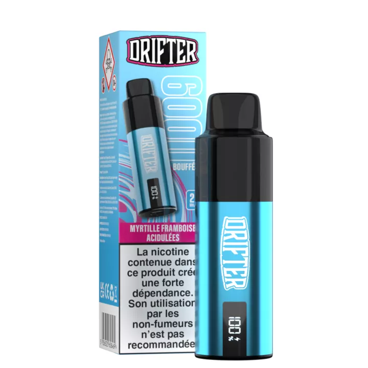Drifter Bar 6K - wiederaufladbarer Puff - S&auml;uerliche Blaubeere-Himbeere