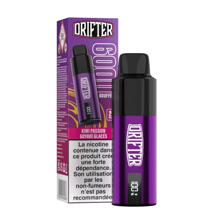 Drifter Bar 6K - wiederaufladbarer Puff - Gefrorene Kiwi-Passionsfrucht-Guave