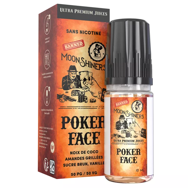E-liquide Poker Face - 10 ml - Moonshiners