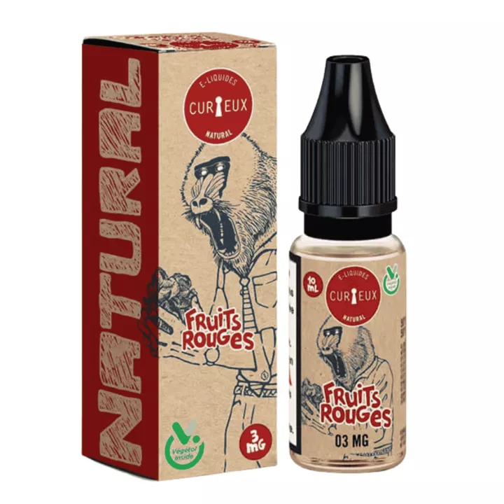 E-liquide Curieux NATURAL - Fruits Rouges - 10 ml