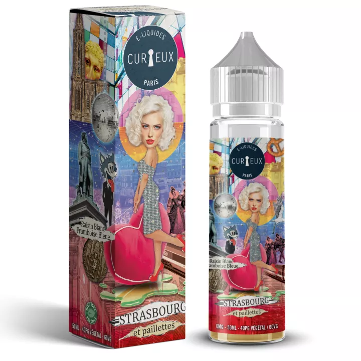 E-liquide Strasbourg et Paillettes - CURIEUX - 50 ml