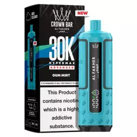 Puff Hybride Gum Mint Hyper Max 30K - Crown Bar - AI Fakher
