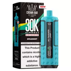Puff Hybride Spearmint Hyper Max 30K - Crown Bar - AI Fakher