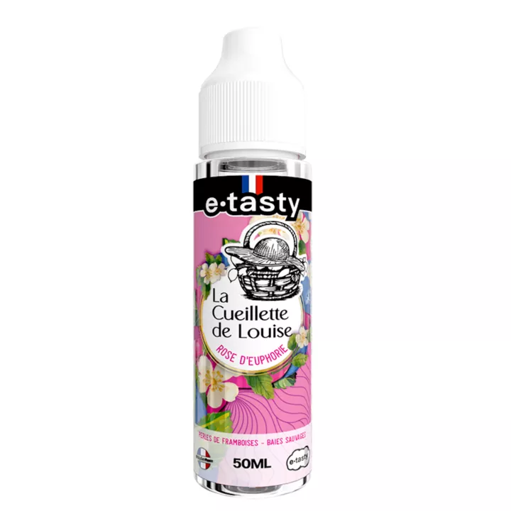 E-liquide Rose d'Euphorie - Framboises et Baies sauvages - 50 ml
