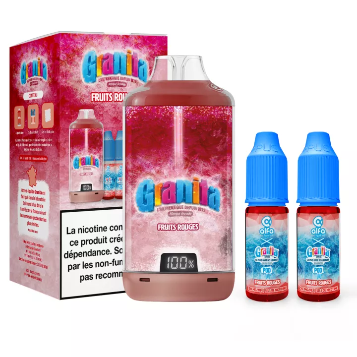 Puff Granita 30K - Alfaliquid - Fruits Rouges Glac&eacute;s
