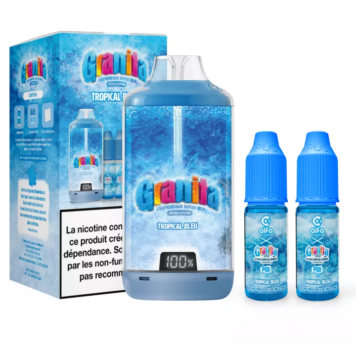 Puff Granita 30K - Alfaliquid - Tropical Bleu Glac&eacute;