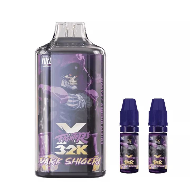 Puff Fighter X 32K - Dark Shigeri | E-liquide fran&ccedil;ais