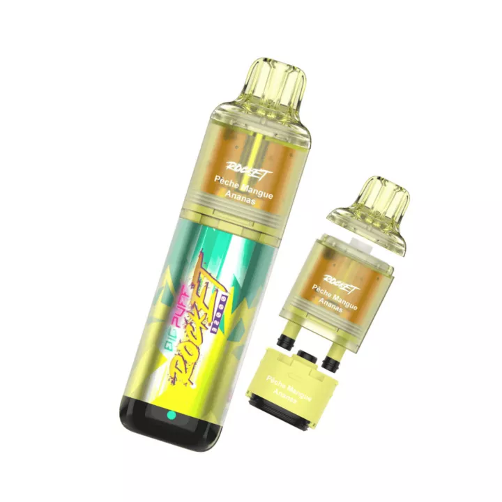Puff Rocket 32 000 bouff&eacute;es - saveur p&ecirc;che, mangue, ananas | E-Garette