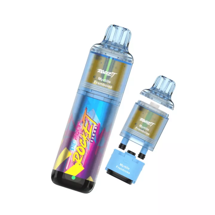 Puff Rocket 32 000 bouff&eacute;es - saveur myrtille, framboise | E-Garette
