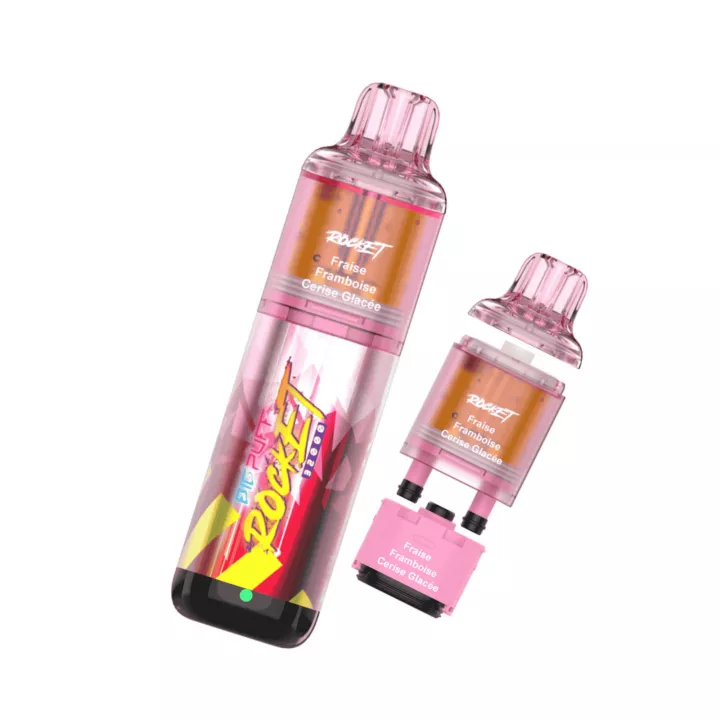 Puff Rocket - fraise, framboise et cerise glac&eacute;e | E-Garette