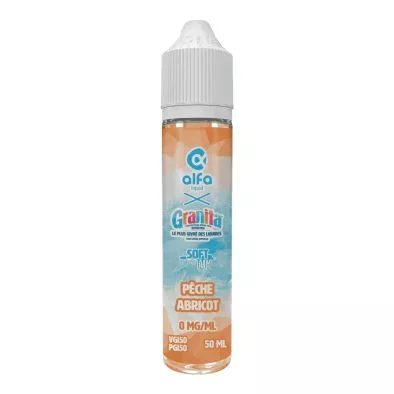 E-Liquide Pêche Abricot - Granita Soft - 50ml - Alfaliquid 0
