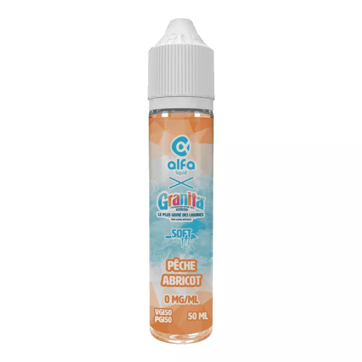 E-liquid P&ecirc;che Abricot Granita Soft 50 ml - Alfaliquid