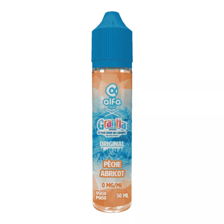 E-liquid P&ecirc;che Abricot Granita 50 ml - Alfaliquid