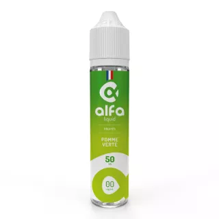E-Liquide Pomme Verte - Fruit&eacute;s - 50ml - Alfaliquid