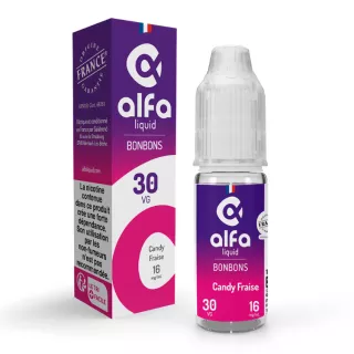 E-Liquid Candy Fraise - Bonbons - 10ml - Alfaliquid