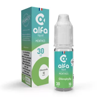 E-Liquide Chlorophylle - Menthes - 10ml - Alfaliquid